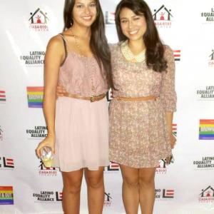 Nina Harada and Evelyn Lorena attend Brown and Out II Theater Festival Gala Sponsored by the Latino Alliance 2013