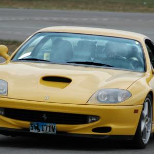I'm tracking an example of the Ferrari 550 that I did the prototype tuned exhaust test and evaluation for. Since 1998, the 550 holds the record of being the fastest production car in the world for sustained high speed driving: One hour at 182.5mph av
