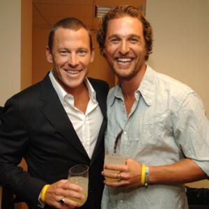 Matthew McConaughey and Lance Armstrong