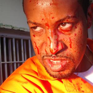 On set of Celebrity Ghost Stories At a real correctional facility in Queens I played a bloodied ax murderer and prisoner