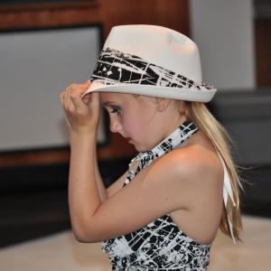 getting ready for her hip hop performance