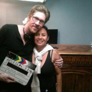 On set with Matthew Spradlin The Social Contract