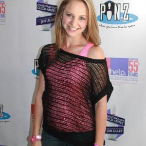Candice Moll at Jen Lilleys Stars Strike Out Child Abuse charity Event