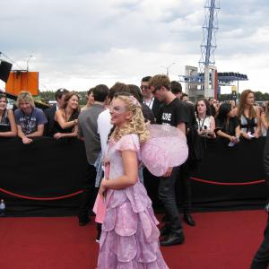 Actress Candice Moll with The Fairies at the Australian Record Industry Awards