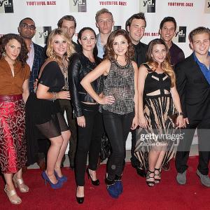 The cast of Youthful Daze at the Season Three premiere party in Hollywood