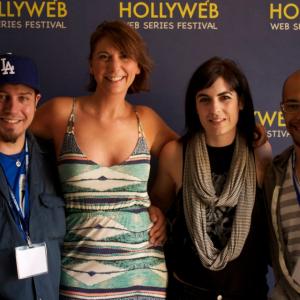 Hollyweb Festival in LA for The Last Fall of Ashes AA Wintringham creator writerdirector Krista Rand producer Christa Andersen actor and Kris McRonney actor