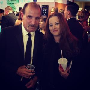 Nick Sandow and Natalie Bible' at the 67th Primetime Emmy Awards