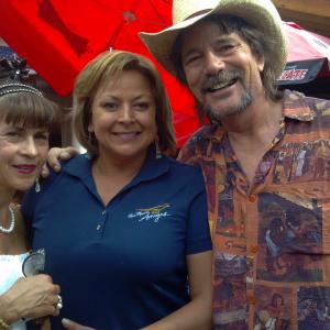 Cowgirl in Santa Fe New Mexico Michael and Kimmie with NM Gov Susanna Martinez
