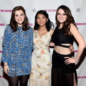 Willa Cuthrell, Georgie Henley and Kara Hayward at event of The Sisterhood of Night (2014)
