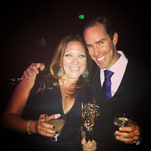 Casting Director Rachel Tenner & Screenwriter Justin Trevor Winters. Primetime Creative Arts Emmys 2014.