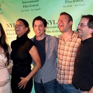 At the NYLA International Film Festival for the New York Screening of 'WALT WHITMAN NEVER PAID FOR IT' with Actresses Amanda Greer and Andrea Navedo, Playwright Angelo Berkowitz, Actor Joe Cassese and Director Anthony Marinelli May 5th 2012