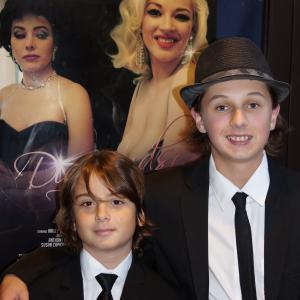 Brady Bryson with costar Joshua Scordia who plays his younger brother Zoltan Hargitay
