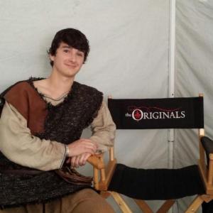 Young Finn (Voltaire Council) on the set of 