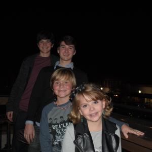 The Young Mikaelsons Callie Brok McClincy Aiden Flowers Voltaire Council and Perry Cox of The Originals at the Mystic Grill Covington GA