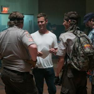 Still of Christopher Landon Logan Miller Tye Sheridan and Joey Morgan in Skautai pries zombius 2015