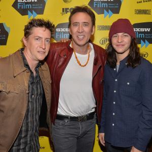 Nicolas Cage, David Gordon Green and Tye Sheridan at event of Dzo (2013)