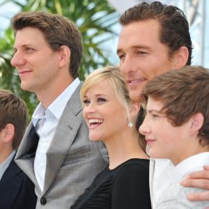 Matthew McConaughey, Reese Witherspoon, Jeff Nichols, Tye Sheridan and Jacob Lofland at event of Mud (2012)
