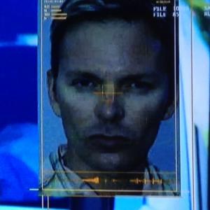 Andrew Grant's mugshot as it appeared on the CBS television series Hawaii 5-0. World-wide air date October 3rd, 2014.