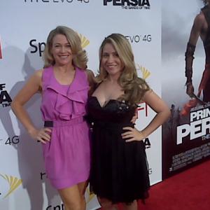 Darcyana Moreno Izel at the Prince of Persia Movie Premier with Dr Karen Halligan