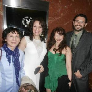 Gloria Zelaya Lina Sarrello Paola Poucel and Jesus Alarcon at opening night of the Havana Film Festival in New York 2014