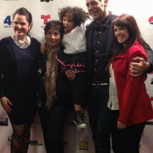 Lina Sarrello and the cast of LOBO: An Orisha Tale at its premiere in NYC, April 4th, 2014