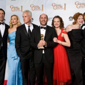 The Golden Globe Awards  66th Annual Arrivals Jon Hamm January Jones John Slattery Matthew Weiner Elisabeth Moss Christina Hendricks Vincent Kartheiser