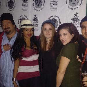 At the premiere of The Night Before with cast and crew at the South Texas Underground Film Festival