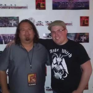 Myself and Director Jeremy Campbell at the San Antonio Horrific Film Festival