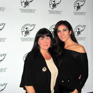 With Co leading lady Christine Hunt at the Massachusetts Independent Film Festival