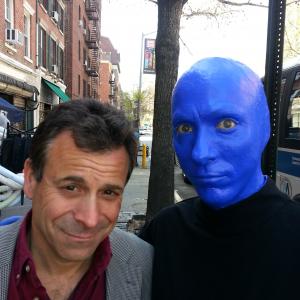 Promo photo shoot for Blue Man Group