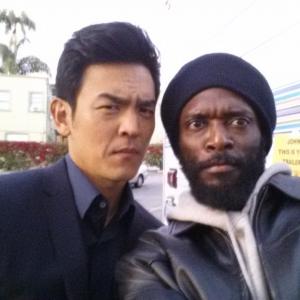 with John Cho on The Mindy Project 2015