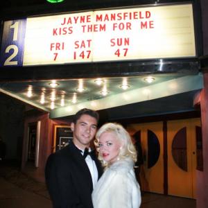 Adrian Gorbaliuk and Hailey Heisick as Mickey Hargitay and Jayne Mansfield in the upcoming biopic Diamonds to Dust The Rise and Fall of Jayne Mansfield