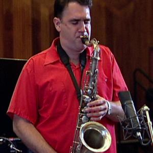 Musicianactor Mike Allen on Saxophone