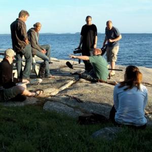 Filming Isabel in Owls Head Maine