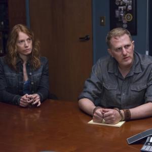 Still of Michael Rapaport and Alicia Witt in Justified (2010)