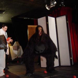 Bad Head show at The BoxOffice Theater where Rose Hill, performed as Felicia Burns, whose body is transplanted into a gorilla body.
