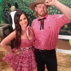 On the set of the Biscuits music video with Kacey Musgraves