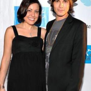 Ellen Thompson and Tyler Blackburn arrive at the Premiere of Next Of Kin on August 24 2008 at the Fine Arts Theater in Beverly Hills California