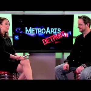 Still from Metro Arts Detroit On PBS. Host Sheryl Coonan interviews Actor/Entertainer&Filmmaker Nicholas Joseph Mackey. Available on Season Two on PBS.