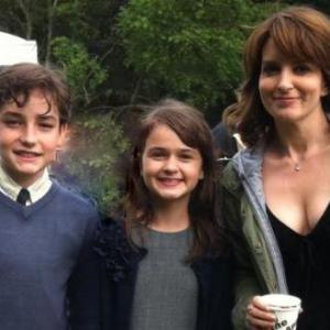Twins Matthew and Alice filming Admission with Tina Fey Matthew Broadley
