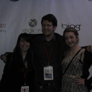 Nina Winkler with director Joel McCarthy and producer Lana Otoya at the National Film Festival for Talented Youth 2012.