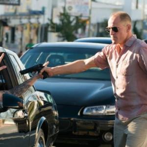 Client Actor Mario Orozco with actor Woody Harrelson in the soon to released feature film RAMPART In theaters soon