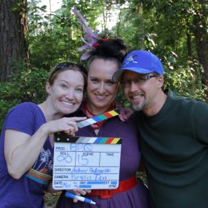 Stephanie Donahue, Parker Beck, and Craig Michael Beck on the set of Taradiddle!