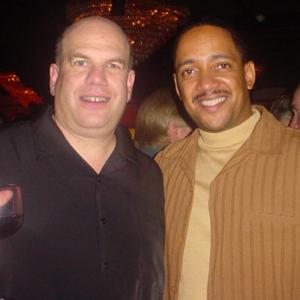 Chris Mann and David Simon  Wrap party for The Wire