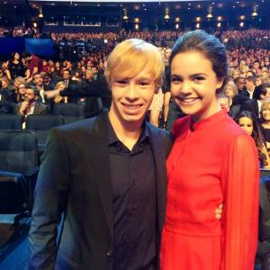 with Bailee Madison at the Peoples Choice Awards