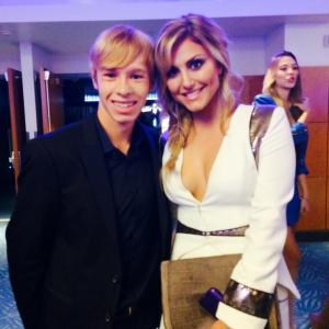 with Cassie Scerbo at the Peoples Choice Awards