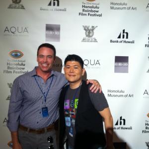Stephen Soucy and Brent Anbe at the Honolulu Rainbow Film Festival 2012
