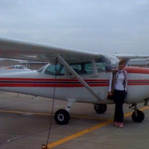 As a pilot, Susannah Charleson has more than 2,000 hours as pilot-in-command of this Cessna 172, back in the 90's.