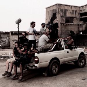 Still of Jimmy Keyrouz, Jad Tannous, Rana Eid, Rabih Ahmar and Ziad Chahoud in Nocturne in Black (2016)