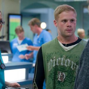 Johnny Sachon as guest lead Simon Thomas for BBC1s Casualty 